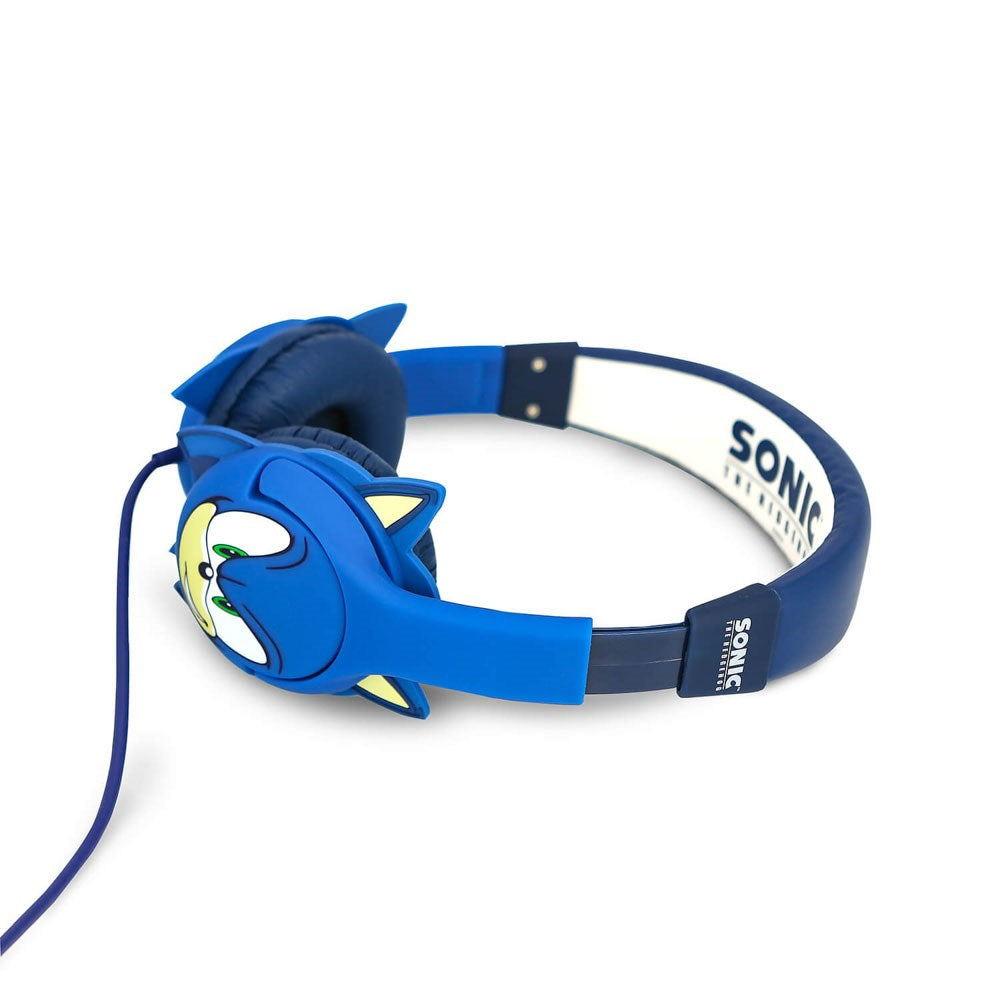 SONIC the Hedgehog OTL On-Ear Hodetelefoner for Barn med 3D-Ører – Maks. 85dB - Blå