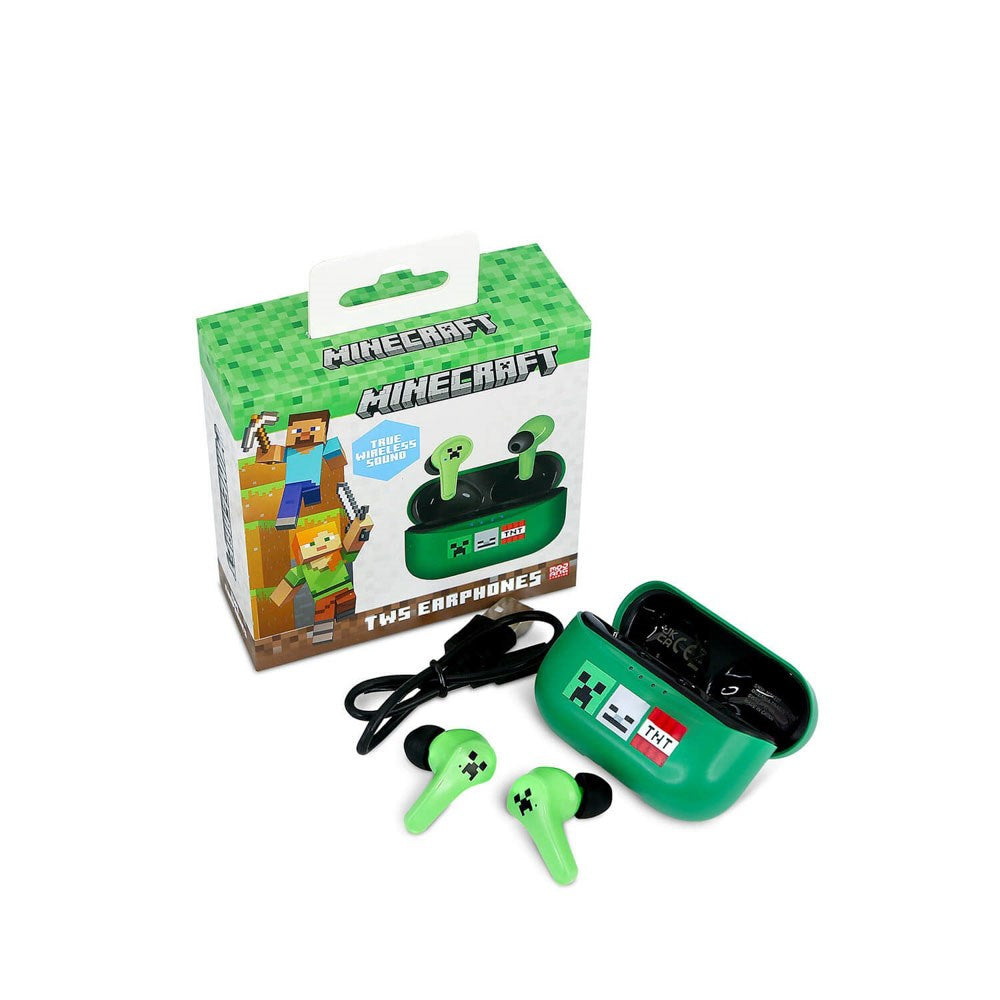 Minecraft OTL In-Ear True Wireless Hodetelefoner - Grønn