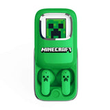 Minecraft OTL True Wireless In-Ear Hodetelefoner med Skyvbart Ladeetui - Grønn