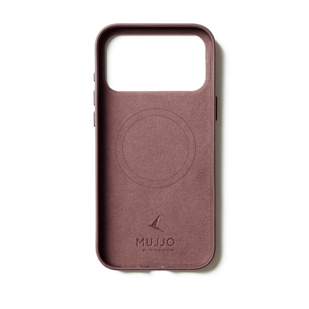 Mujjo iPhone 17 Pro Max Leather Case - MagSafe Kompatibel - Bronze Red