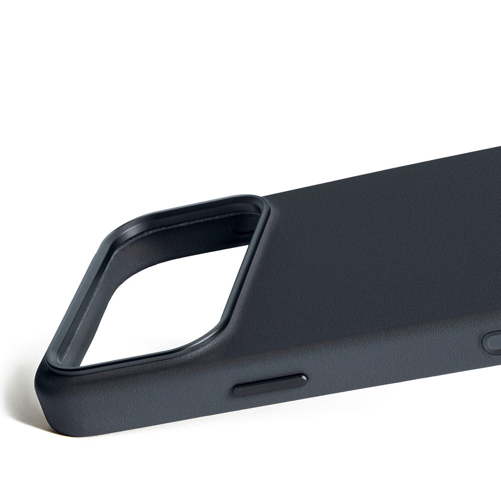 Mujjo iPhone 17 Pro Leather Case - MagSafe Kompatibel - Basalt