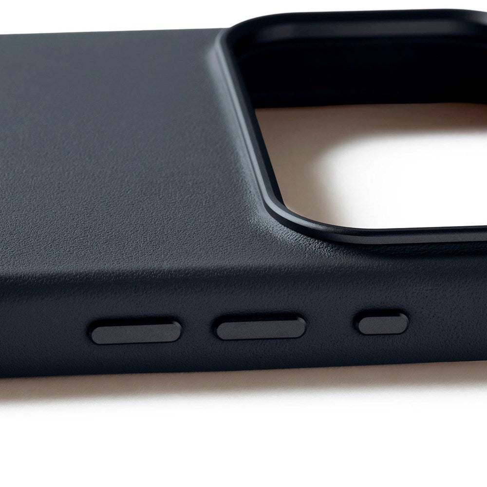 Mujjo iPhone 17 Pro Max Leather Case - MagSafe Kompatibel - Basalt