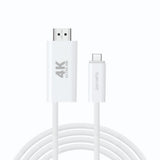 4smarts 100W USB-C til HDMI Kabel - 2m - Hvit