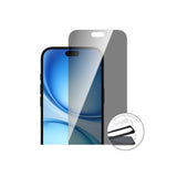iPhone 18 Pro 4Smarts Second Glass Skjermbeskytter m. Monteringsramme - Privacy Funksjon - Gjennomsiktig