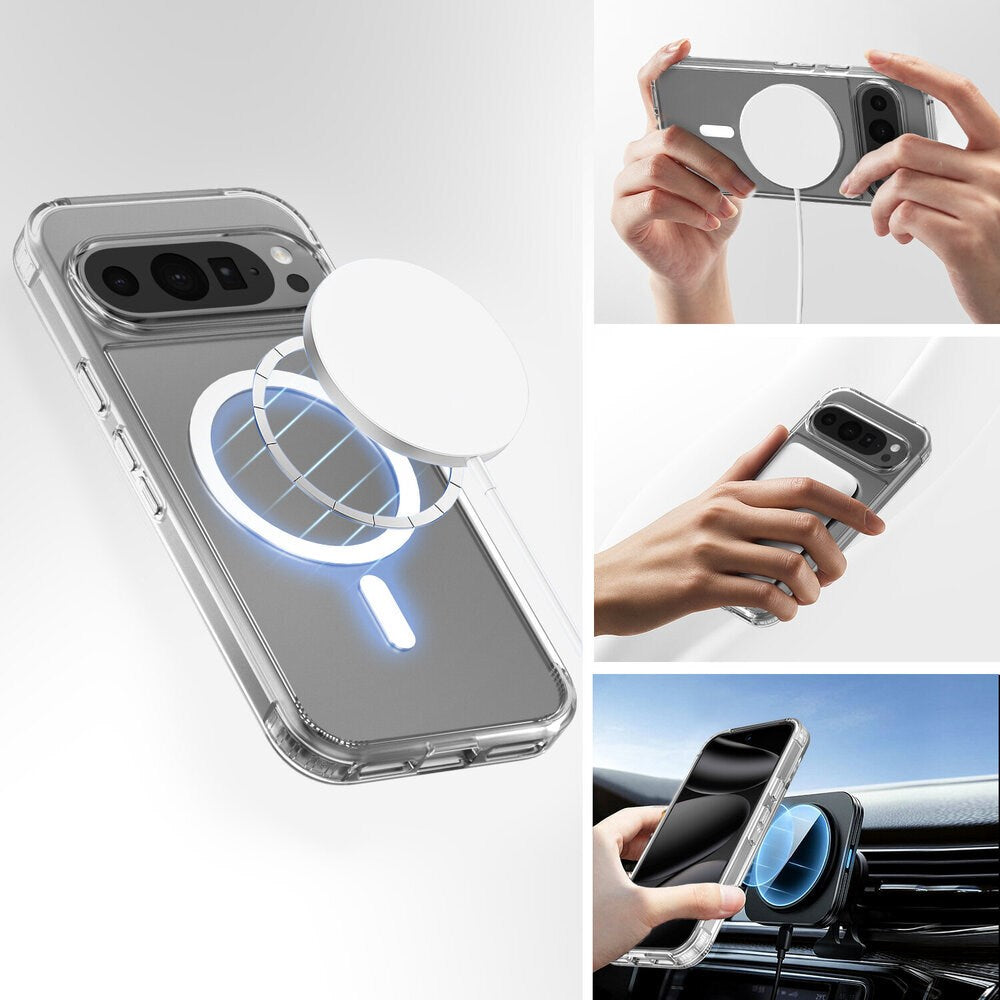 Google Pixel 11 Pro XL 4Smarts 360° Protection Set m. Deksel & Skjermbeskyttelsesglass - Qi2 Kompatibel - Gjennomsiktig