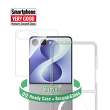 Samsung Galaxy Z Flip8 4Smarts 360° Protection Set m. Deksel & Skjermbeskyttelsesglass - Gjennomsiktig