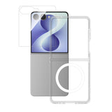 Samsung Galaxy Z Flip8 4Smarts 360° Protection Set m. Deksel & Skjermbeskyttelsesglass - Gjennomsiktig