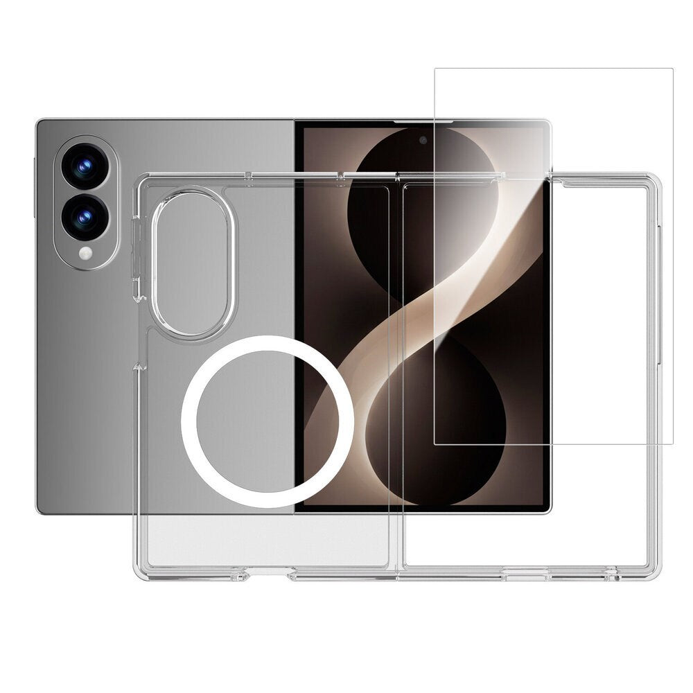 Samsung Galaxy Z Fold8 4Smarts 360° Protection Set m. Deksel & Skjermbeskyttelsesglass - Gjennomsiktig