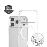 iPhone 18 Pro / 17 Pro 4Smarts IBIZA Hybrid Deksel - MagSafe Kompatibel - Gjennomsiktig