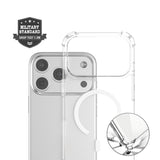 iPhone 18 Pro Max / 17 Pro Max 4Smarts IBIZA Hybrid Deksel - MagSafe Kompatibel - Gjennomsiktig