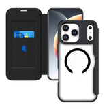 iPhone 18 Pro / 17 Pro 4smarts Urban Pro Flip Deksel - MagSafe Kompatibel - Gjennomsiktig / Svart