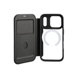 iPhone 18 Pro / 17 Pro 4smarts Urban Pro Flip Deksel - MagSafe Kompatibel - Gjennomsiktig / Svart