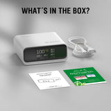 4smarts GaN Bordlader m. Skjerm - 100W / 3x USB-C & 2x USB-A - Hvit