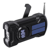 Sandberg Survivor Radio - 5.000mAh Solcelle PowerBank med Nødradio & Lommelykt - Svart
