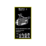 Sandberg Active Survivor Nødradio med 4500mAh Solcellelader & DAB / FM-Radio - Svart
