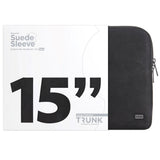 Trunk Suede Sleeve til MacBook 15" - Svart