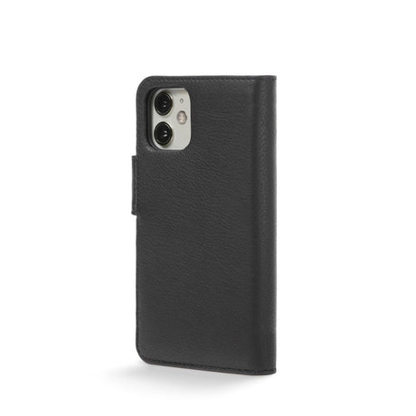 Trunk iPhone 11 Pro / XS / X Ekte Skinn Deksel med Avtakbart Deksel - Svart
