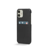 Trunk iPhone 11 Pro / XS / X Ekte Skinn Deksel med Kortlomme - Svart