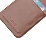 Trunk iPhone 11 Pro / XS / X Ekte Skinn Deksel med Kortlomme - Brun