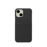 Trunk iPhone 13 Mini Ekte Skinn Deksel med Kortlomme - Svart