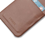 Trunk iPhone 13 Mini Ekte Skinn Deksel med Kortlomme - Brun