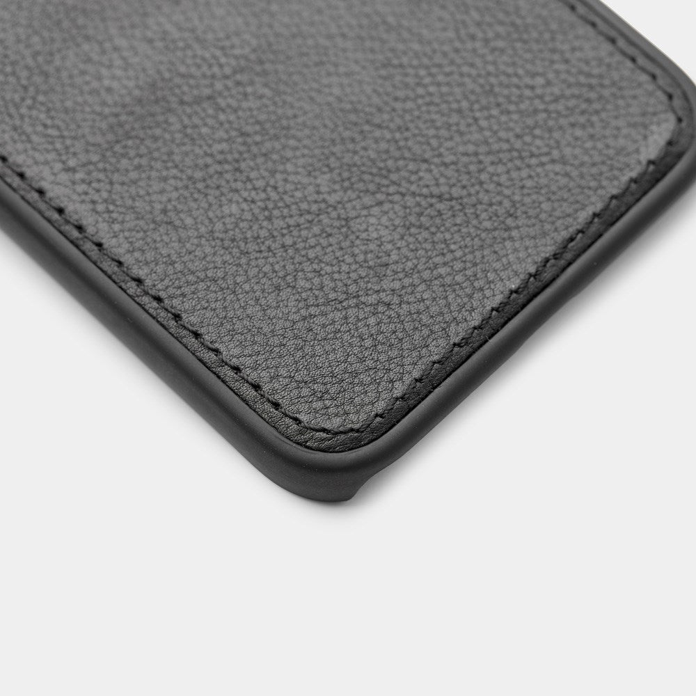 Trunk iPhone 13 Mini Ekte Skinn Deksel med Avtakbart Deksel - Svart