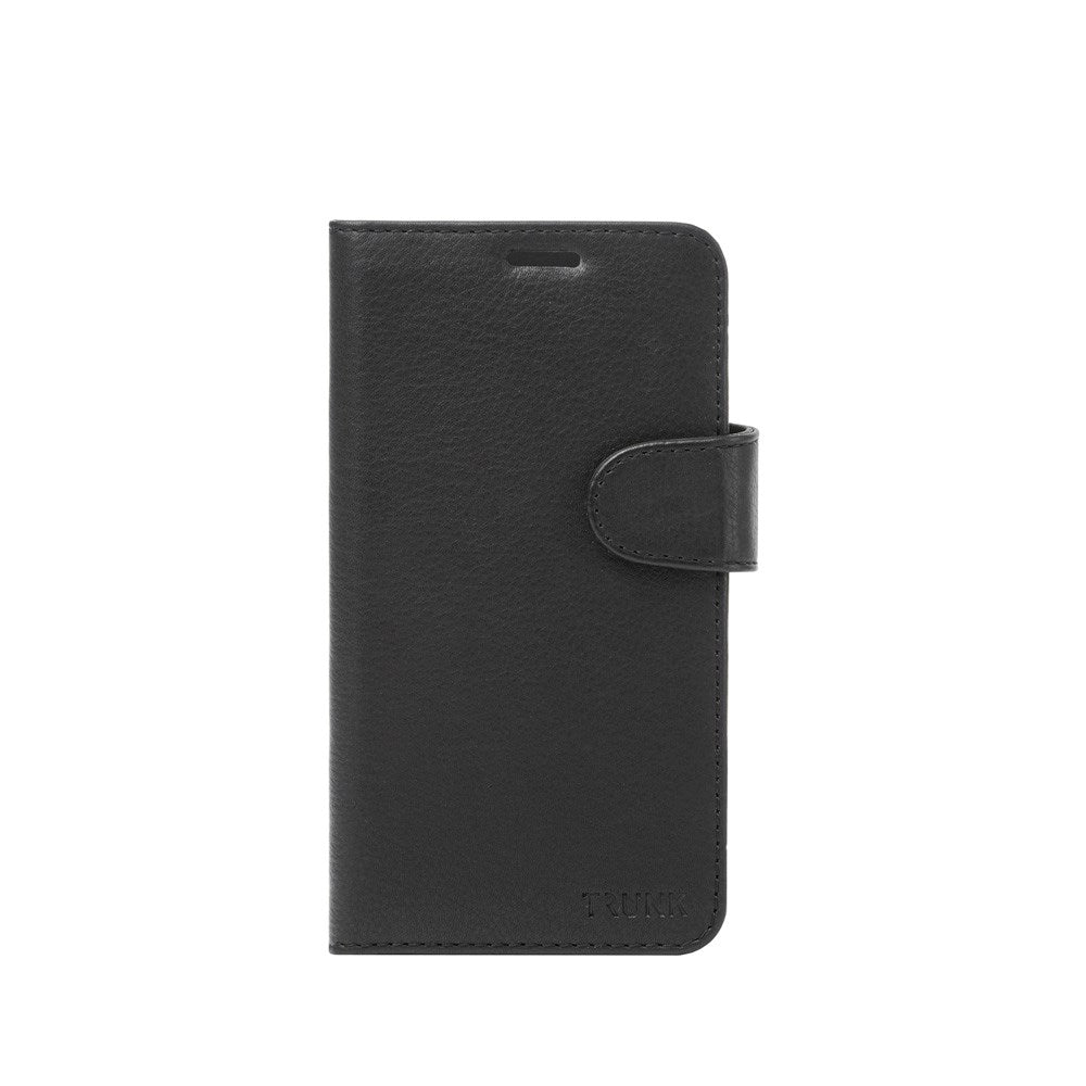 Trunk iPhone 13 Pro Max Ekte Skinn Deksel med Avtakbart Deksel - Svart