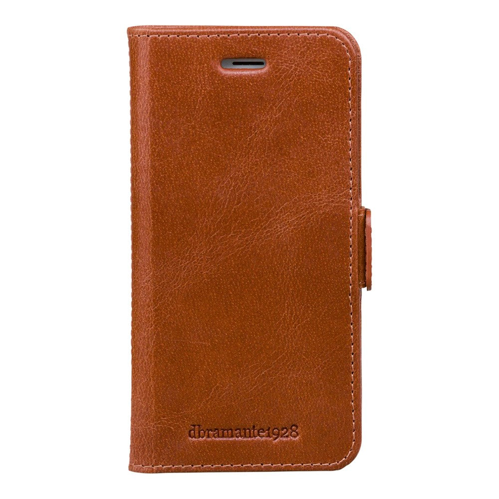 iPhone 8 Plus / 7 Plus / 6 Plus dbramante1928 Copenhagen Ekte Skinn Flip Deksel m. Lommebok - Tan
