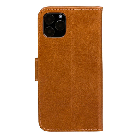 iPhone 11 Pro dbramante1928 Copenhagen Ekte Skinn Flip Deksel m. Lommebok - Tan