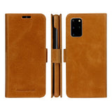 Samsung Galaxy S20+ (Plus) dbramante1928 Lynge 2-i-1 Ekte Skinn Flip Deksel - Tan
