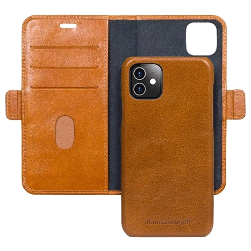 iPhone 12 Mini dbramante1928 Lynge Ekte Skinn Magnetisk Deksel - Brun