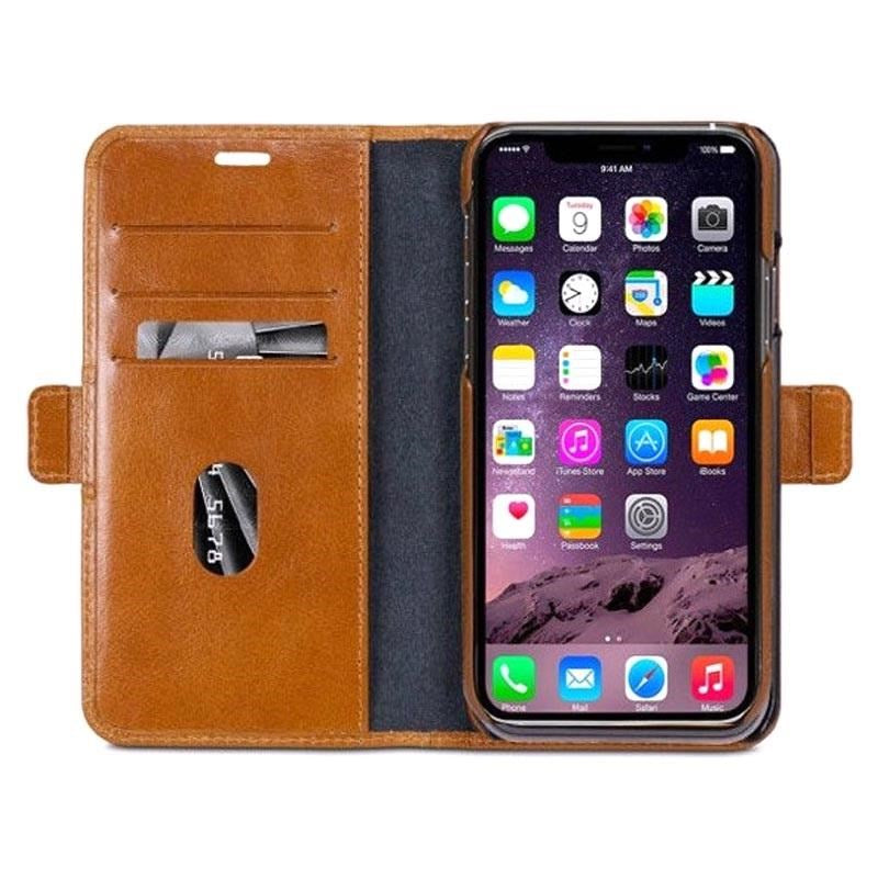 iPhone 12 Mini dbramante1928 Lynge Ekte Skinn Magnetisk Deksel - Brun