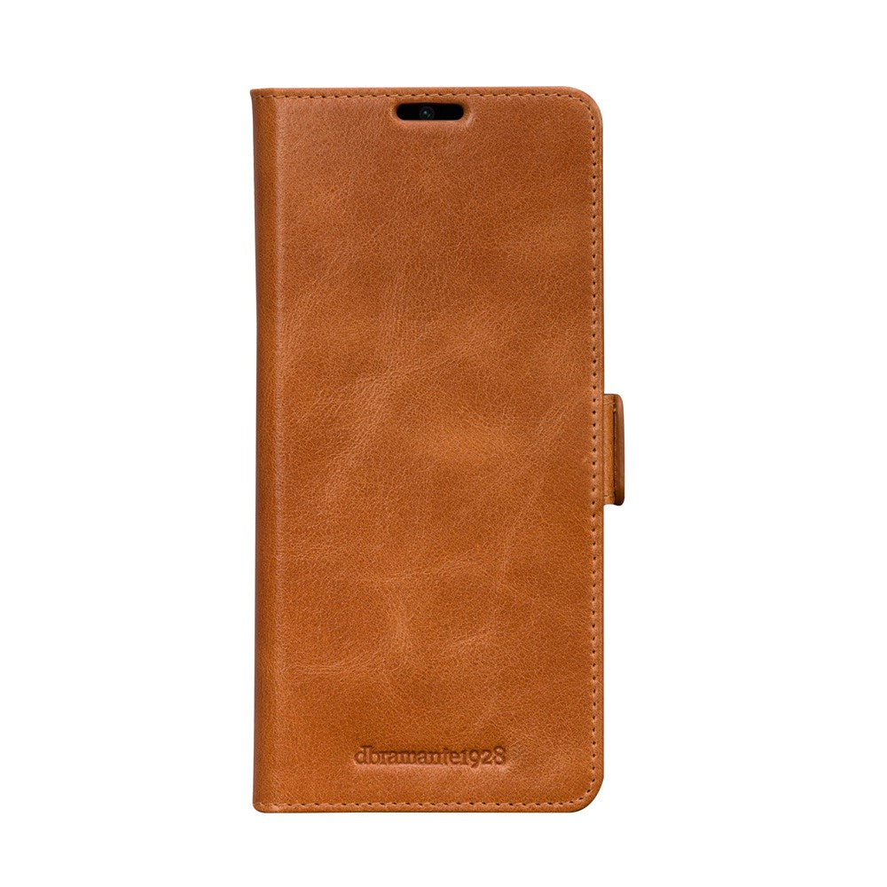 Samsung Galaxy S21 FE dbramante1928 Copenhagen Slim Ekte Skinn Flip Deksel m. Lommebok - Tan