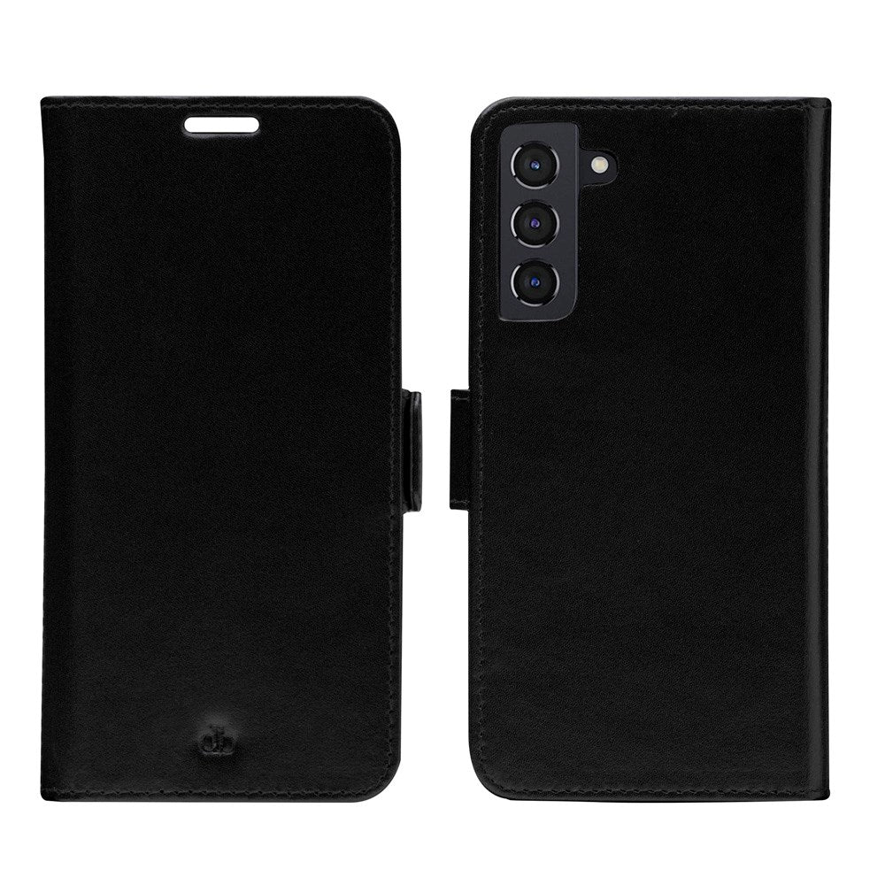 Samsung Galaxy S22+ (Plus) dbramante1928 Lynge 2-i-1 Ekte Skinn Flip Deksel - Black