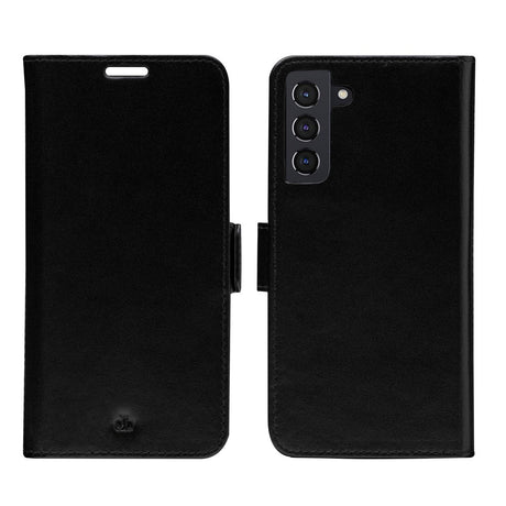 Samsung Galaxy S22+ (Plus) dbramante1928 Lynge 2-i-1 Ekte Skinn Flip Deksel - Black
