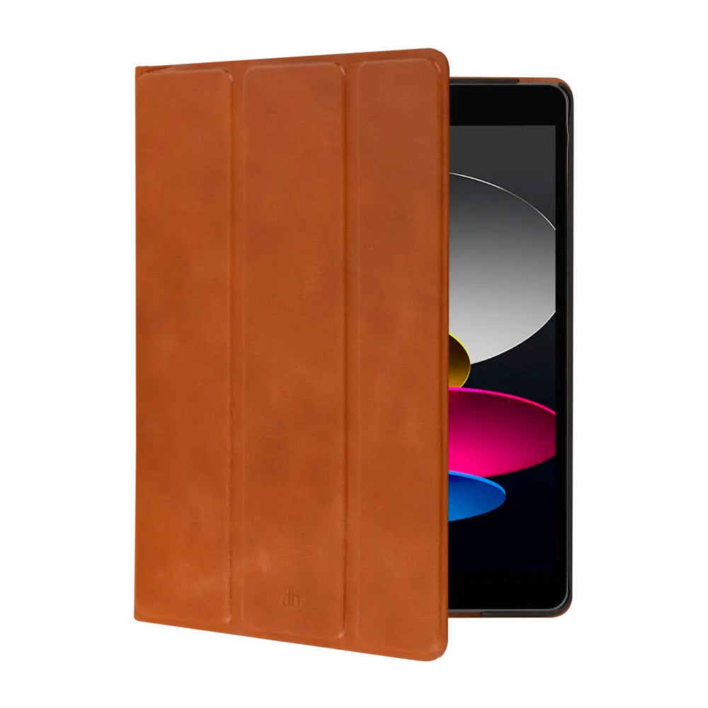 iPad 10.2" (2021 / 2020 / 2019) dbramante1928 Risskov Ekte Skinn Flip Deksel - Tan