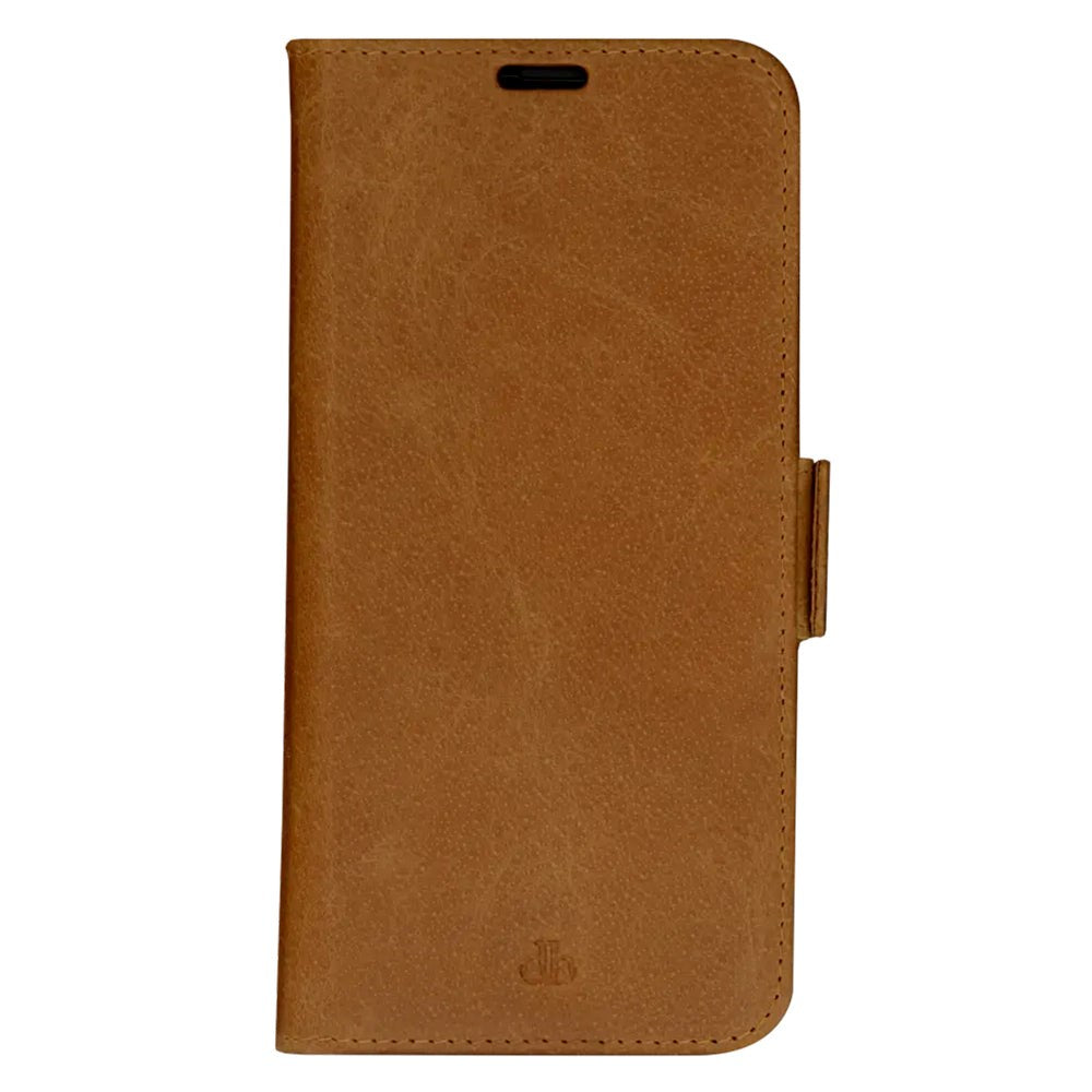 iPhone 13 dbramante1928 Copenhagen Skinn Magnet Flip-Deksel - Tan