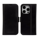 iPhone 15 Pro dbramante1928 Copenhagen Ekte Skinn Deksel m. Lommebok - Black