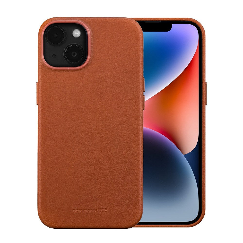 Dbramante1928 iPhone 14 / 13 Roskilde Deksel - 100 % Ekte Skinn - MagSafe-Kompatibel - Tan