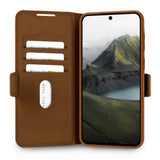 Samsung Galaxy A57 dbramante1928 Oslo Pro Resirkulert Plast Flip Deksel - Dark Tan