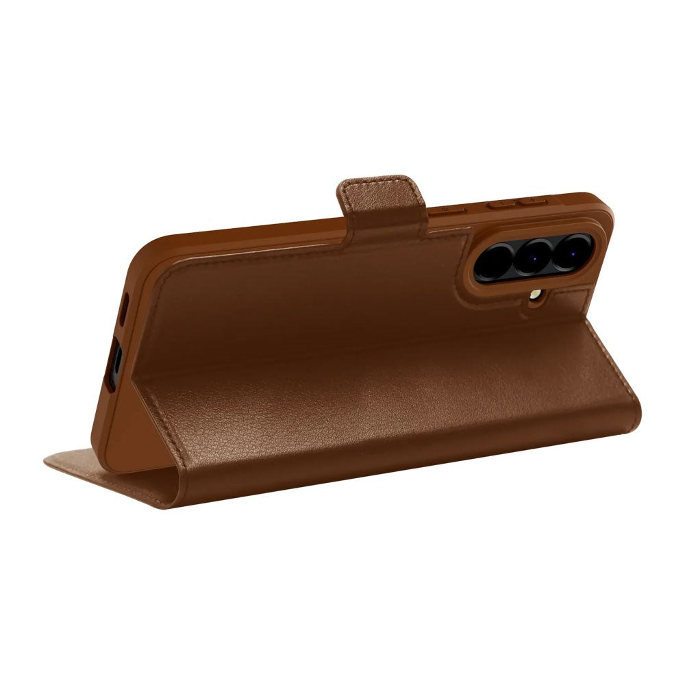 Samsung Galaxy A57 dbramante1928 Oslo Pro Resirkulert Plast Flip Deksel - Dark Tan