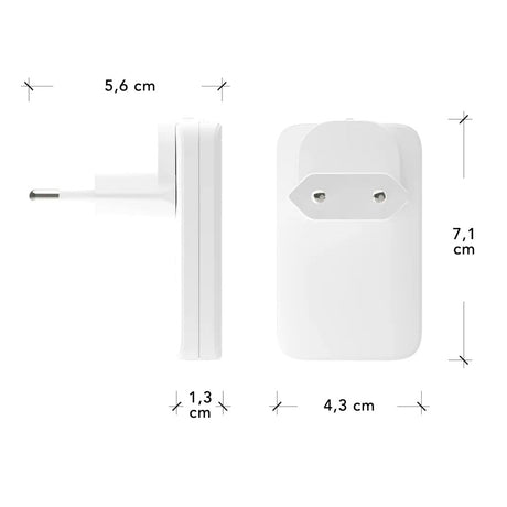 dbramante1928 Slim Vegglader m. 1x USB-C 20W & 1x USB-A 18W - Hvit
