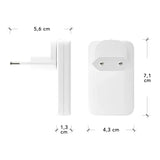 dbramante1928 Slim Vegglader m. 1x USB-C 30W & 1x USB-A 30W - Hvit