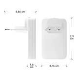 dbramante1928 Slim Vegglader m. 1x USB-C 45W & 1x USB-A 30W - Hvit