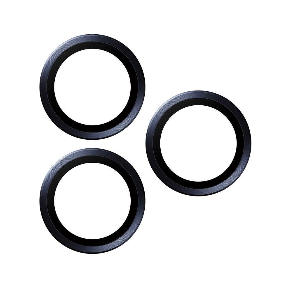 iPhone 15 Pro / 15 Pro Max PanzerGlass Hoops - Kamerabeskyttelse - Blue Titanium