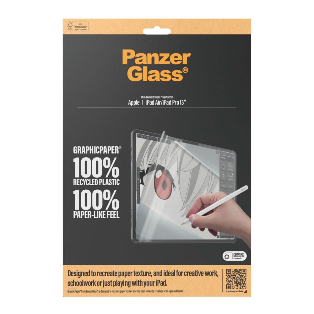 PanzerGlass GraphicPaper Skjermbeskyttelsesfilm - iPad Air 13" (2026 / 2025 / 2024) / Pro 13" (2025 / 2024) - Gjennomsiktig