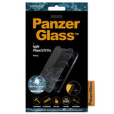 PanzerGlass iPhone 12 / 12 Pro AntiBacterial Standard Fit Skjermbeskytter - Privacy Glass - Gjennomsiktig