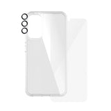 Samsung Galaxy A35 (5G) PanzerGlass 3-i-1-Bundle m. EasyAligner - Skjermbeskyttelse (UWF) / D3O Bio Hardcase-deksel / Hoops Kamerabeskyttelse - Gjennomsiktig / Svart