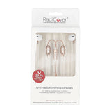 RadiCover Strålingsbeskyttet In-Ear Headset med AirTubes - Hvit / Rose Gold