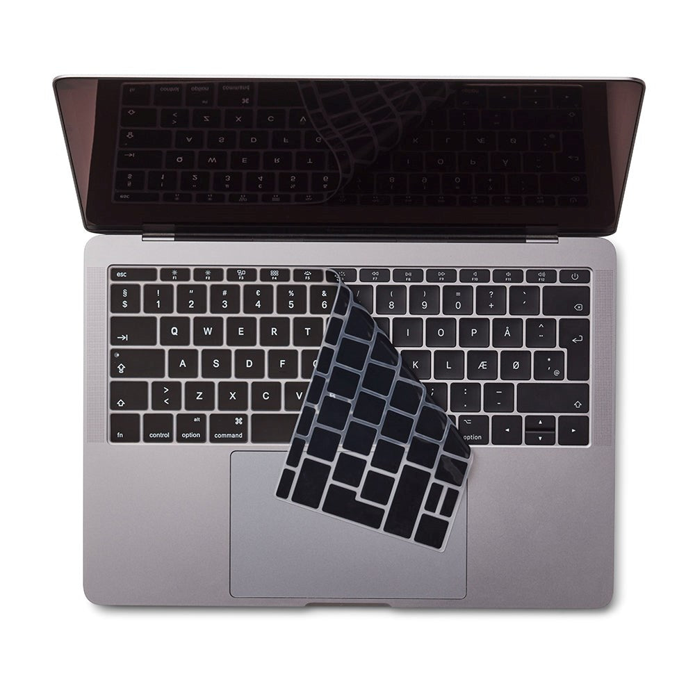 Philbert MacBook Pro 13" (2017) / 12" (2015 - 2019) Keyboard Cover m. Dansk Tastatur - Svart